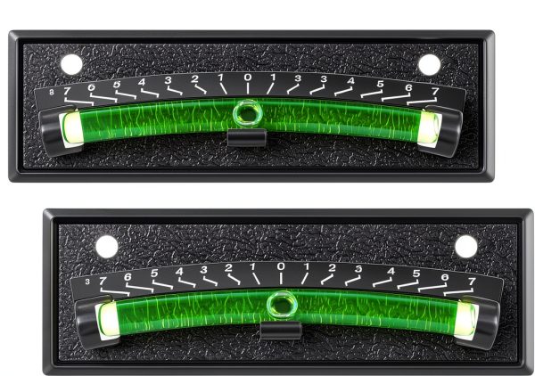 Dunkive RV Bubble Level ABS Plastic Black Manual-0