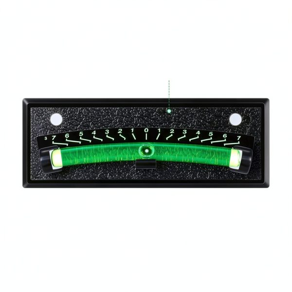 Dunkive RV Bubble Level ABS Plastic Black Manual-2