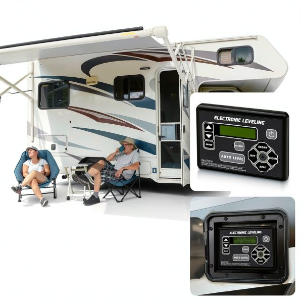 RV Leveling System HLTIT Digital Touchpad Black-7