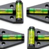 LAIESYA T Level Bubble Spirit Levels Black Acrylic-0
