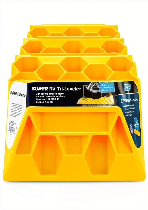 Camco RV Leveler Triple Height UV Resin 12,500lb-9