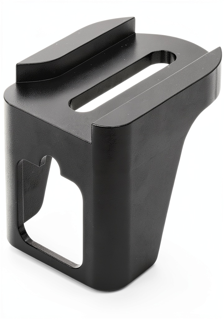 Installing Allstar transmission kick down bracket Anodized Black on a workbench