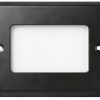 7110C-BK Step Light Cover Plate Only | Lighting Cover Plate for Outdoor Lighting | Black Powder-Coated, Durable, Easy Installation, Fits Standard Rectangular Step Light Housings-0