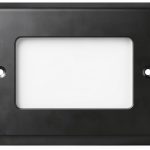 7110C-BK Step Light Cover Plate Only | Lighting Cover Plate for Outdoor Lighting | Black Powder-Coated, Durable, Easy Installation, Fits Standard Rectangular Step Light Housings-0