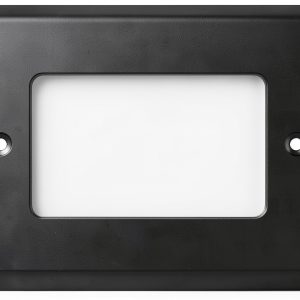 7110C-BK Step Light Cover Plate Only | Lighting Cover Plate for Outdoor Lighting | Black Powder-Coated, Durable, Easy Installation, Fits Standard Rectangular Step Light Housings-0