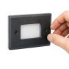 7110C-BK Step Light Cover Plate Only | Lighting Cover Plate for Outdoor Lighting | Black Powder-Coated, Durable, Easy Installation, Fits Standard Rectangular Step Light Housings-6