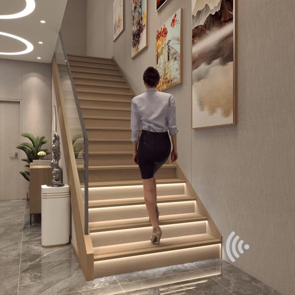 LED Stair Lights Motion Sensor AUTUNEER 20 Step 40in White 6000K-1