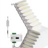 Indoor LED Stair Light Motion Activated Sensor Wired Set Stair Riser Running Light with 4000K COB LED Strip Cascading Stairway Staircase Under Tread Lighting for up to 16 Steps-1