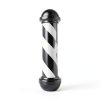 31.5'' Barber Pole Light, Black White Rotating Hair Salon Open Sign for Salon-3