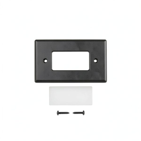 7110C-BK Step Light Cover Plate Only | Lighting Cover Plate for Outdoor Lighting | Black Powder-Coated, Durable, Easy Installation, Fits Standard Rectangular Step Light Housings-3
