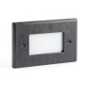 7110C-BK Step Light Cover Plate Only | Lighting Cover Plate for Outdoor Lighting | Black Powder-Coated, Durable, Easy Installation, Fits Standard Rectangular Step Light Housings-1
