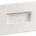 120V Stairway Lights Indoor, 3W 5CCT Dimmable LED Step Lights Indoor Outdoor, IP65 Waterproof Stairwell Lighting for Stairs Steps, Aluminum (Smile Style(White)(1Pack), 1)-0