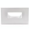 120V Stairway Lights Indoor, 3W 5CCT Dimmable LED Step Lights Indoor Outdoor, IP65 Waterproof Stairwell Lighting for Stairs Steps, Aluminum (Smile Style(White)(1Pack), 1)-3
