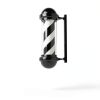 31.5'' Barber Pole Light, Black White Rotating Hair Salon Open Sign for Salon-5