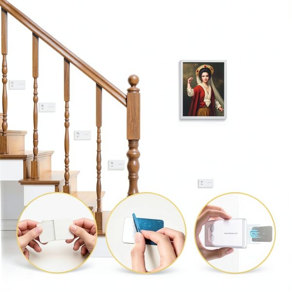 Rechargeable Motion Sensor Light Indoor, Dimmable Warm White LED Night Light, Magnetic, Adjustable Emission Direction for Hallway, Stair, Toilet, and Under Cabinet Lighting, (3 Pack)-2