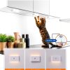 wowatt Rechargeable Motion Sensor Stair Light, White Night Lights with-2