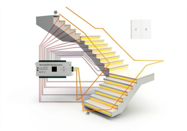 Motion Sensor LED Stair Controller MALIIGAZA 32-Channel PIR Lighting-7