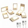 Rechargeable Motion Sensor Night Lights, 8-Pack - Painted Gold Aluminum Alloy, Ultra-Compact Magnetic Mount, 3000K Warm White Glow, Ideal for Hallways, Bedrooms, Stairs & Nightly Use-0