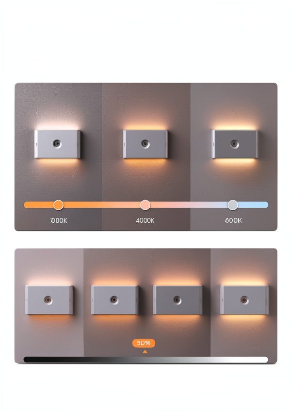 wowatt Rechargeable Motion Sensor Stair Light, White Night Lights with-1