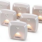 6-Pack Stick-on Motion Sensor Lights, Warm White LED Night Light, Stick-Anywhere Stair Lights, Closet Light, Battery Operated Wall Light for Kitchen, Hallway, Bedroom, Bathroom, Stairs-0