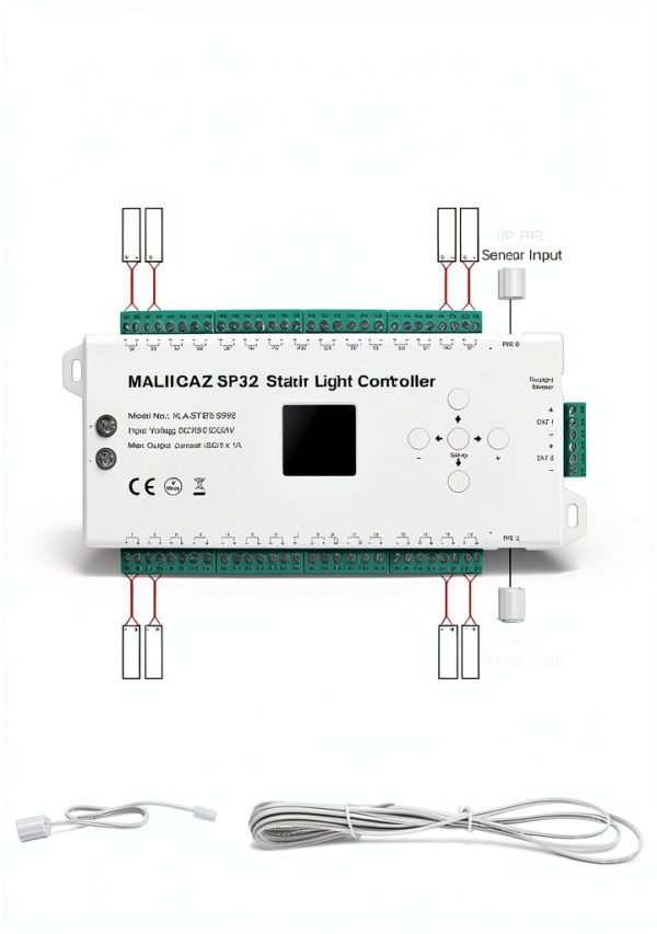 Motion Sensor LED Stair Controller MALIIGAZA 32-Channel PIR Lighting-5