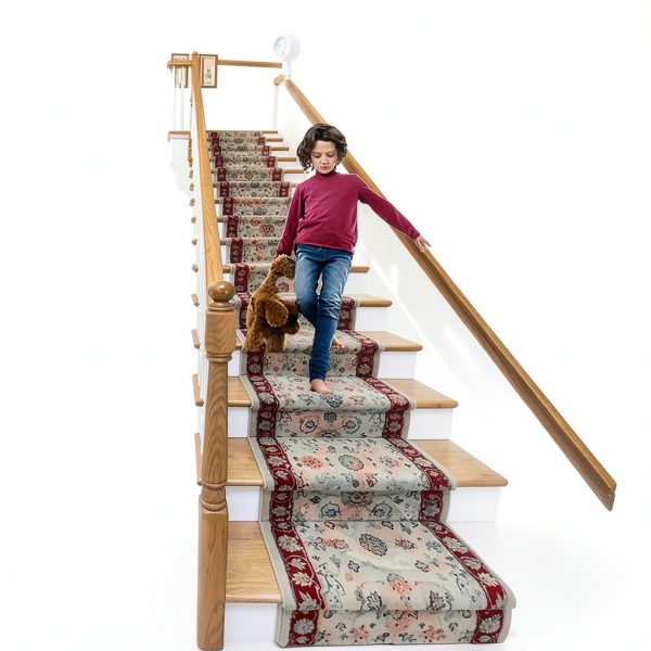 Dual Sensor Stair Lights Indoor, Motion Activated Plug-in Step Light Strip Indoor with Dimmer, Delay Timer for Stairway (Warm White 3000K (16.4FT Light Strip), Power Adapter (9.84FT Cable))-1