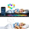 KORORO Hexagon LED Lights - 8 Pack Smart APP RGB Gaming Light with Remote Control & Music Sync Honeycomb Shape Hex Lights for Bedroom, Living Room Wall, Gaming Decor-2