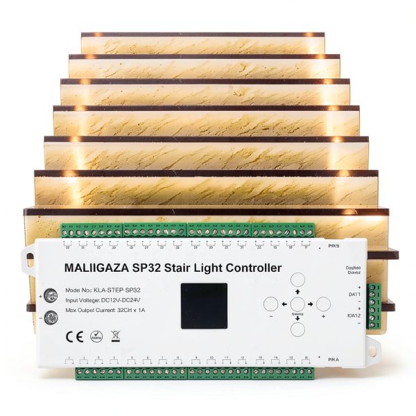 Motion Sensor LED Stair Controller MALIIGAZA 32-Channel PIR Lighting-6