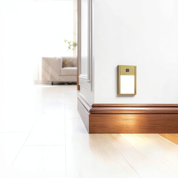 Rechargeable Motion Sensor Night Lights, 8-Pack - Painted Gold Aluminum Alloy, Ultra-Compact Magnetic Mount, 3000K Warm White Glow, Ideal for Hallways, Bedrooms, Stairs & Nightly Use-1