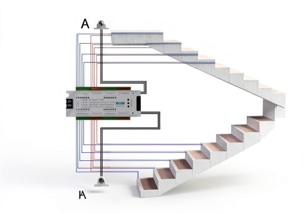 Motion Sensor LED Stair Light Controller Copgge 32-Channel Stairway-3