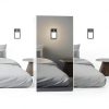 VST Motion Sensor Step Night Light, Rechargeable Battery Powered Led Light with Magnetic Suck Installation for Bedroom Hallway Stair Nursery Kids Room (2.68 inch 3000K 6Pack Black)-2