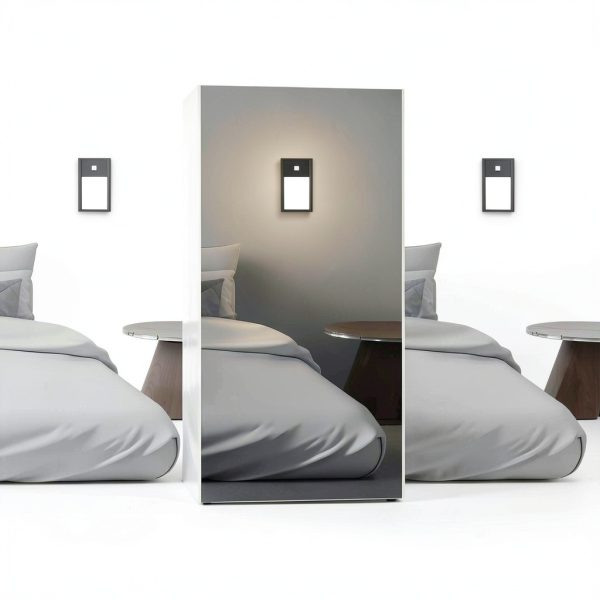 VST Motion Sensor Step Night Light, Rechargeable Battery Powered Led Light with Magnetic Suck Installation for Bedroom Hallway Stair Nursery Kids Room (2.68 inch 3000K 6Pack Black)-2